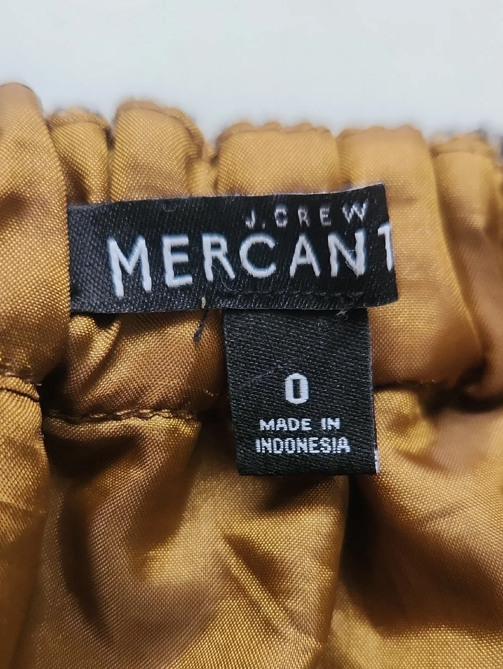 J. Crew Mercantile Brown & Black Houndstooth Ruffle Hem Mini Skirt